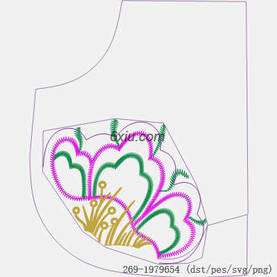 svg矢量绣花图下载