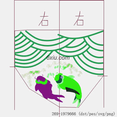 svg矢量绣花图下载