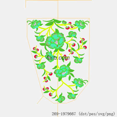 svg矢量绣花图下载