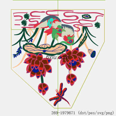 svg矢量绣花图下载