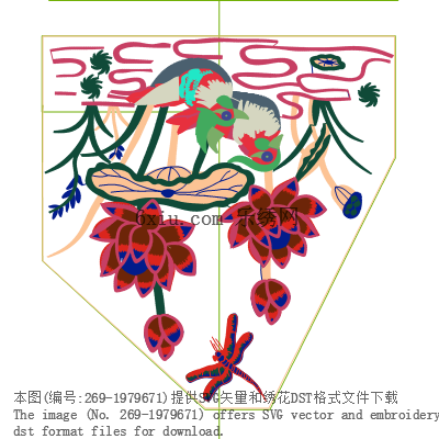svg矢量绣花图下载