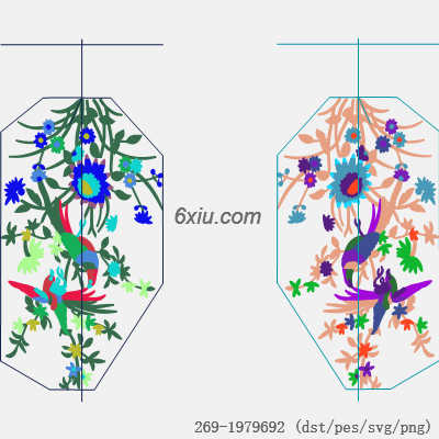svg矢量绣花图下载