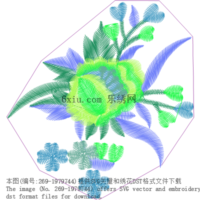 svg矢量绣花图下载