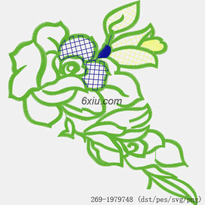 svg矢量绣花图下载