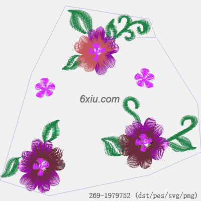 svg矢量绣花图下载