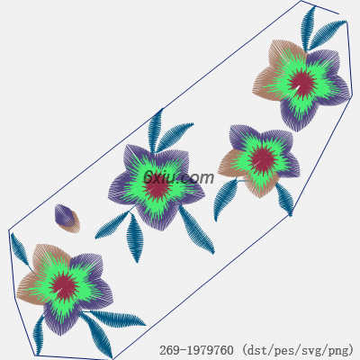 svg矢量绣花图下载