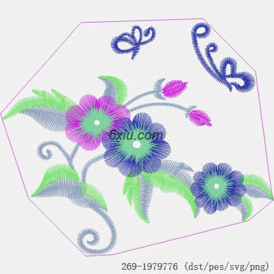 svg矢量绣花图下载