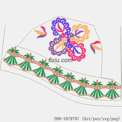 svg矢量绣花图下载