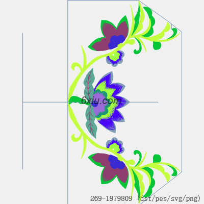 svg矢量绣花图下载