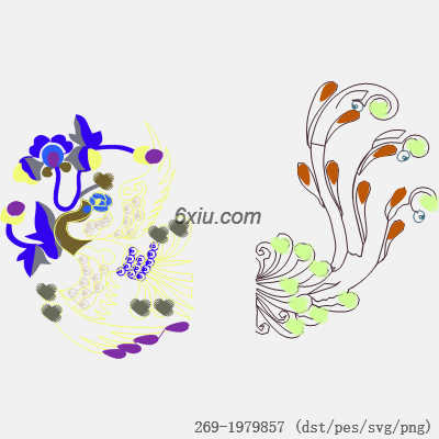svg矢量绣花图下载