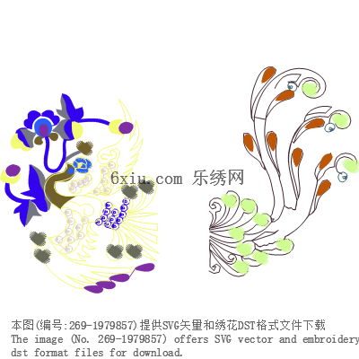 svg矢量绣花图下载