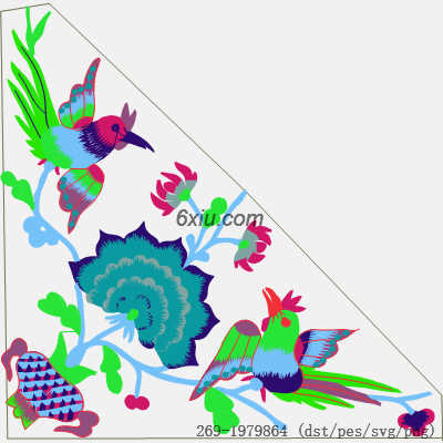 svg矢量绣花图下载