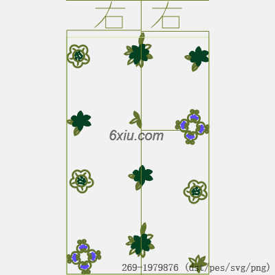 svg矢量绣花图下载