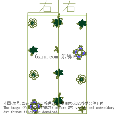 svg矢量绣花图下载