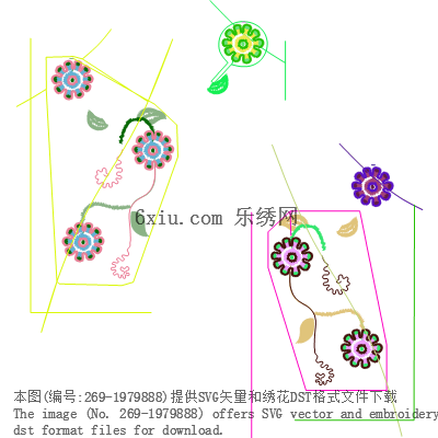 svg矢量绣花图下载