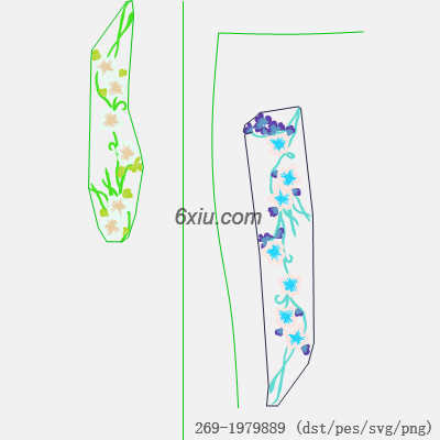 svg矢量绣花图下载