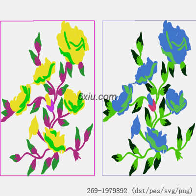 svg矢量绣花图下载