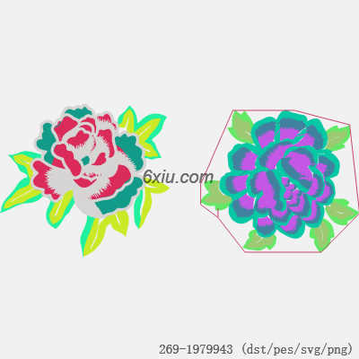 svg矢量绣花图下载