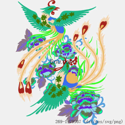 svg矢量绣花图下载