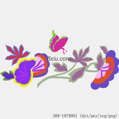 svg矢量绣花图下载