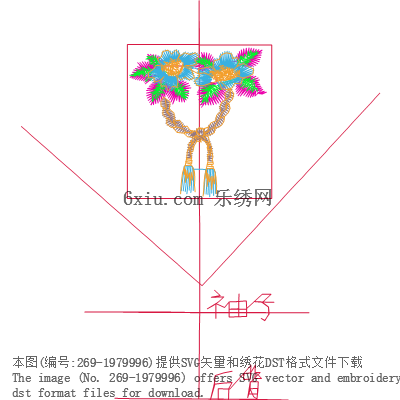 svg矢量绣花图下载