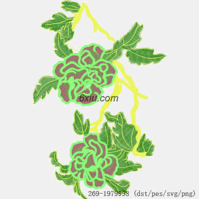 svg矢量绣花图下载