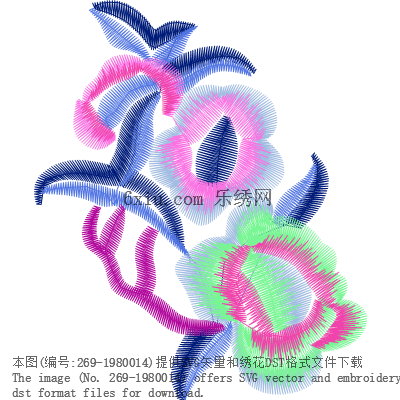 svg矢量绣花图下载