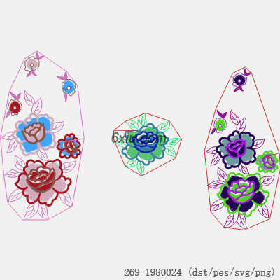 svg矢量绣花图下载