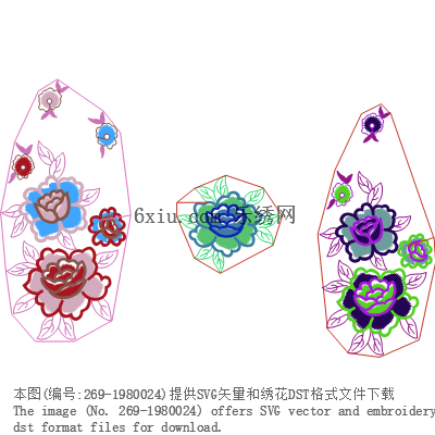 svg矢量绣花图下载
