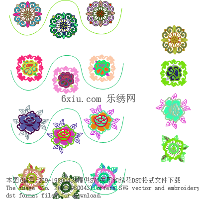 svg矢量绣花图下载