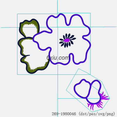 svg矢量绣花图下载