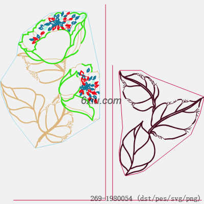 svg矢量绣花图下载