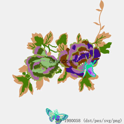 svg矢量绣花图下载