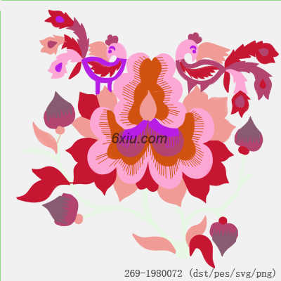 svg矢量绣花图下载