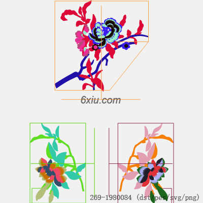 svg矢量绣花图下载