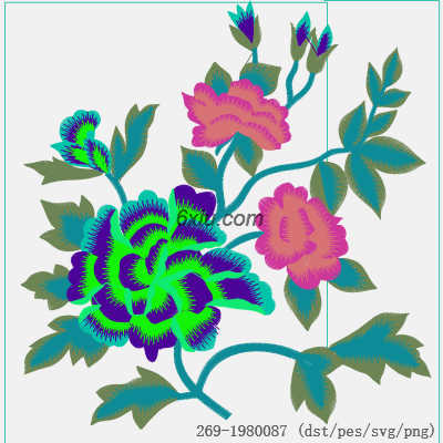 svg矢量绣花图下载