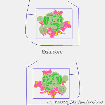 svg矢量绣花图下载