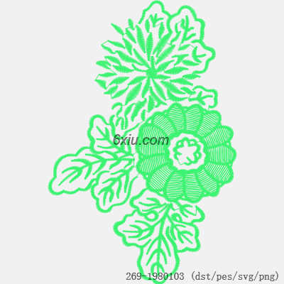 svg矢量绣花图下载