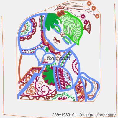 svg矢量绣花图下载