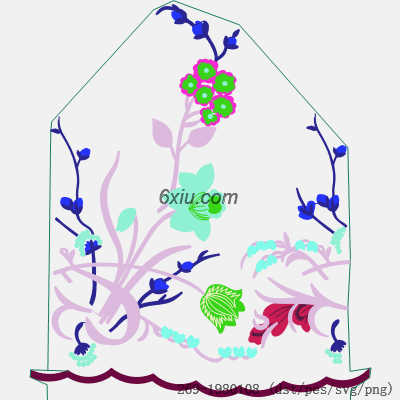 svg矢量绣花图下载