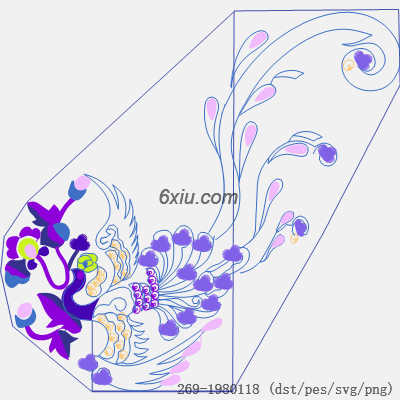 svg矢量绣花图下载