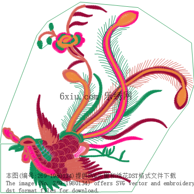 svg矢量绣花图下载