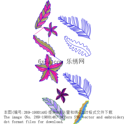 svg矢量绣花图下载