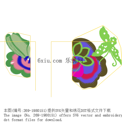 svg矢量绣花图下载