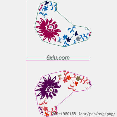 svg矢量绣花图下载