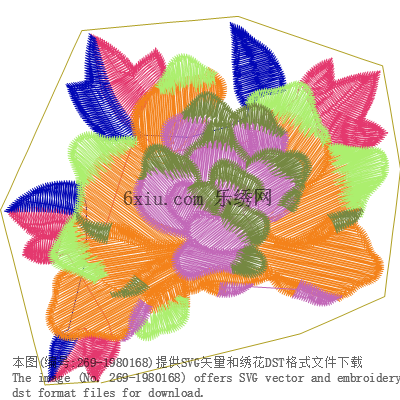 svg矢量绣花图下载