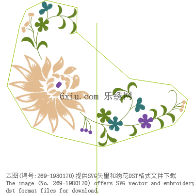 svg矢量绣花图下载