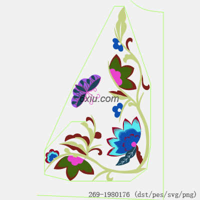 svg矢量绣花图下载
