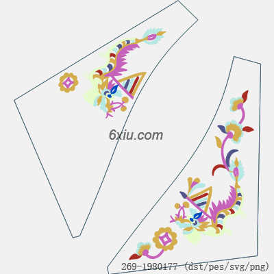 svg矢量绣花图下载
