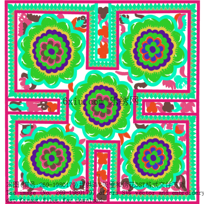 svg矢量绣花图下载
